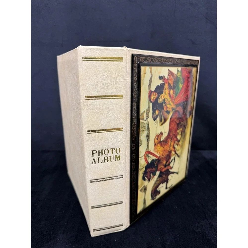 Vintage Christmas Sleigh Photo Album Horses Sleigh Bells 196 Photos Granny Core
